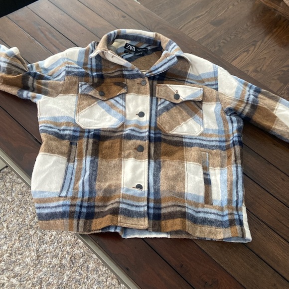 ZARA WOOL BLEND PLAID OVERSHIRT SHACKET
JACKET - Picture 6 of 7
